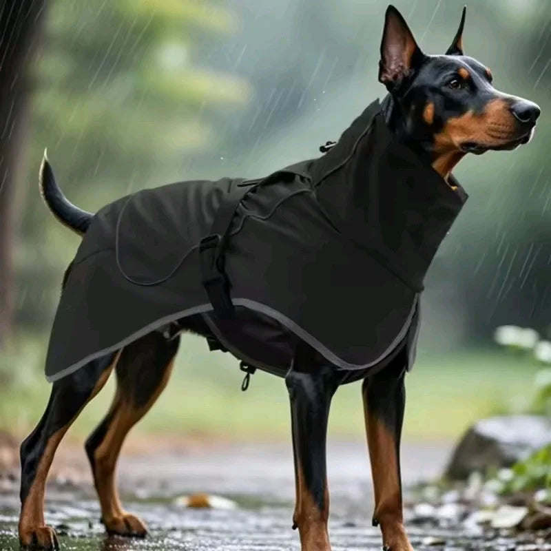 Large Dog Waterproof Windbreaker Raincoat for Outdoor Adventures
