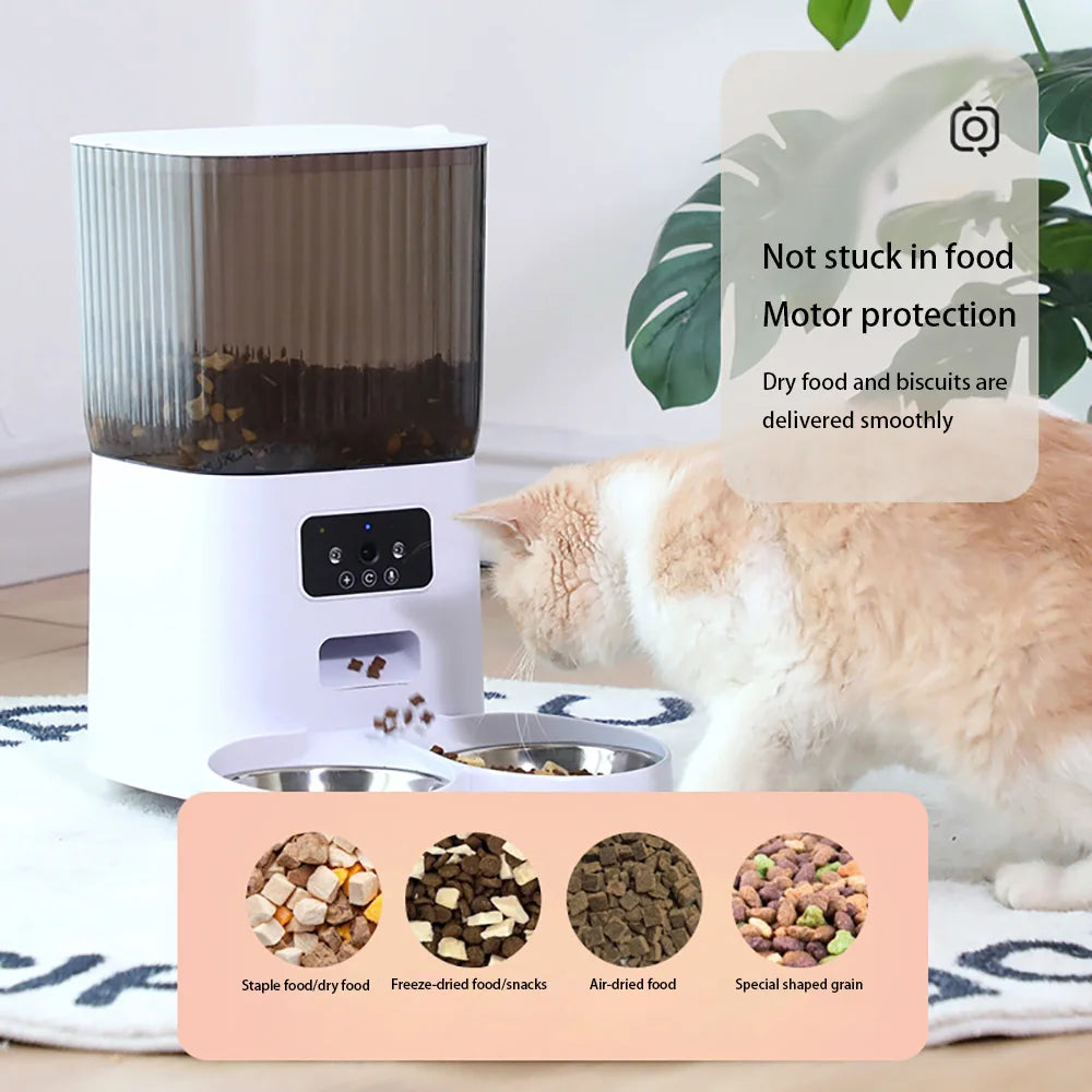 Smart Pet Feeder 5L with Camera