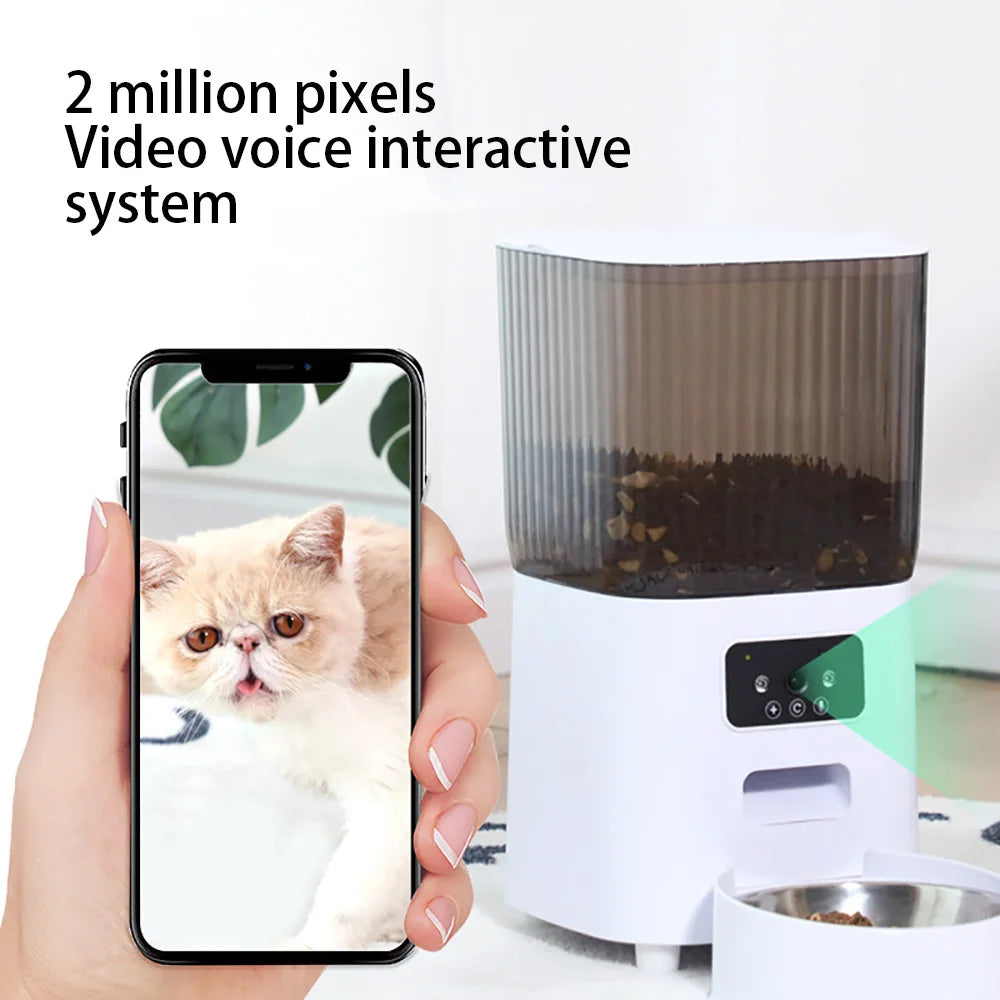 Smart Pet Feeder 5L with Camera