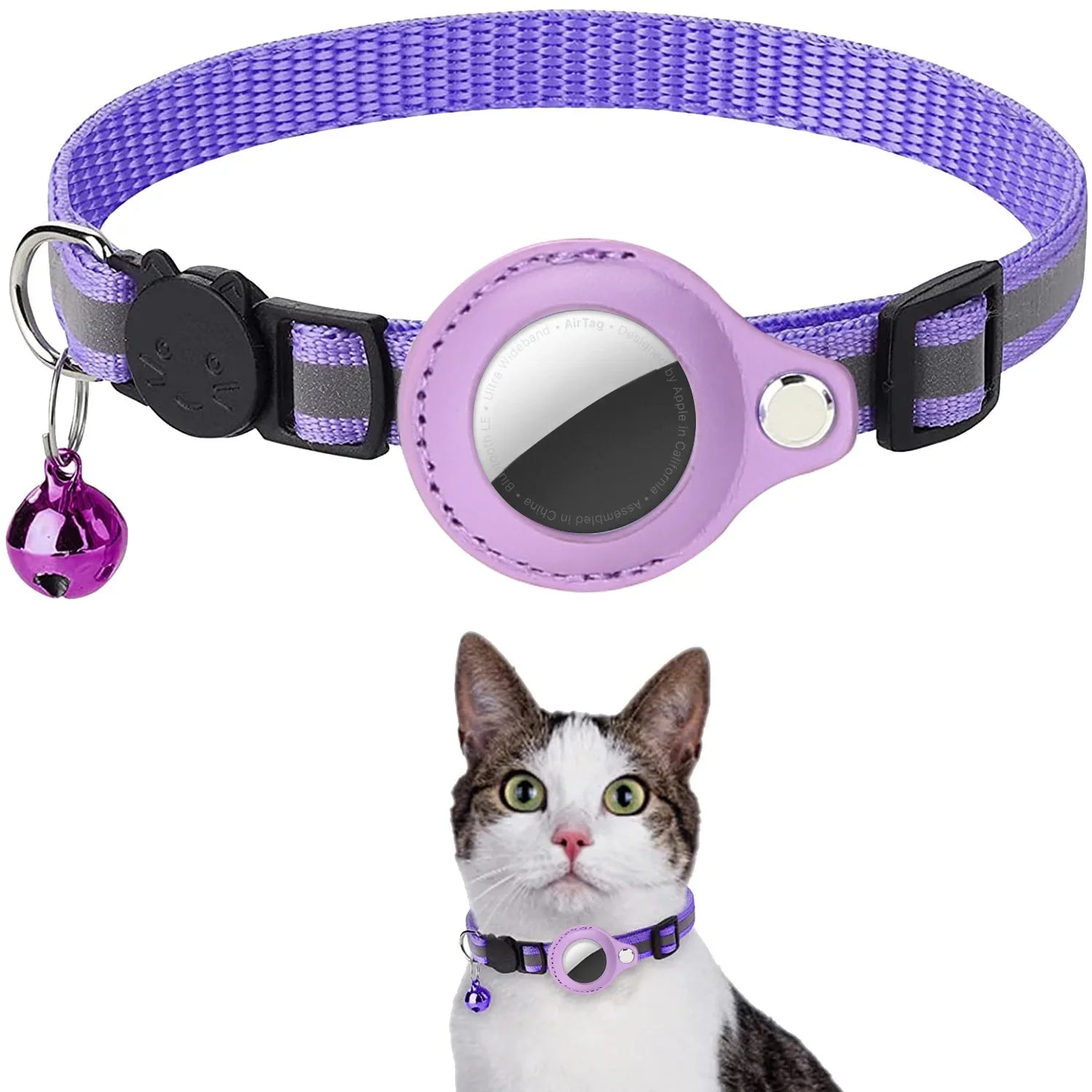 Reflective AirTag Cat Collar