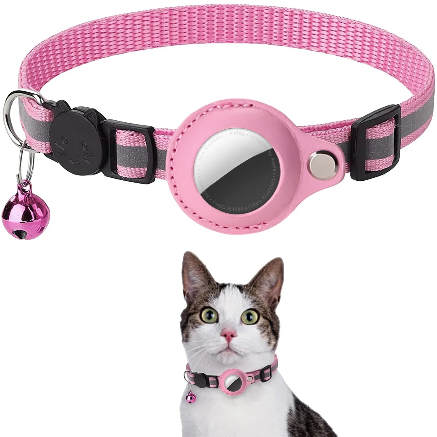 Reflective AirTag Cat Collar