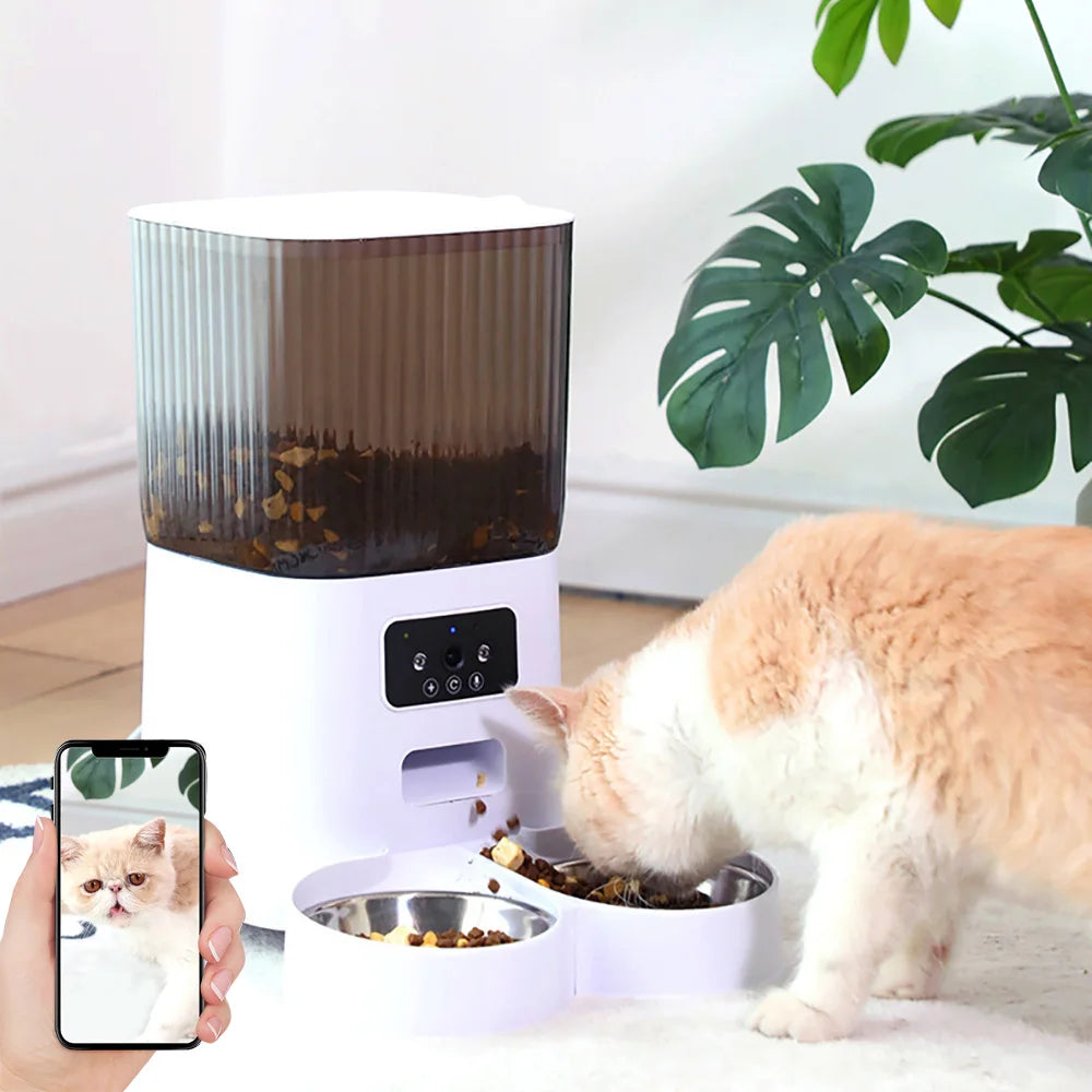Smart Pet Feeder 5L with Camera