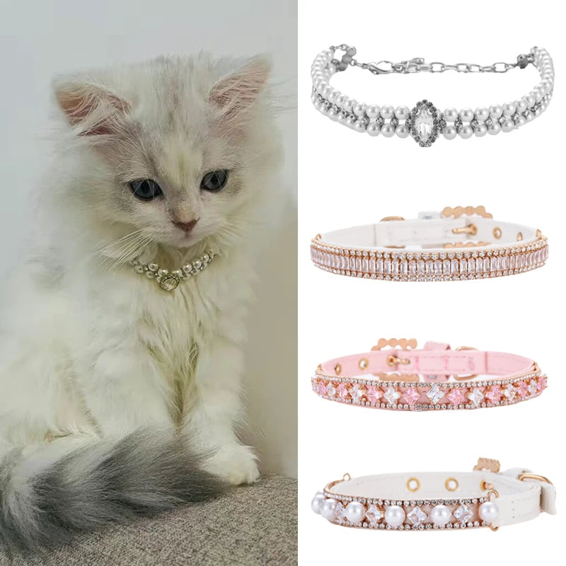 Luxury Pet Pearl Necklace