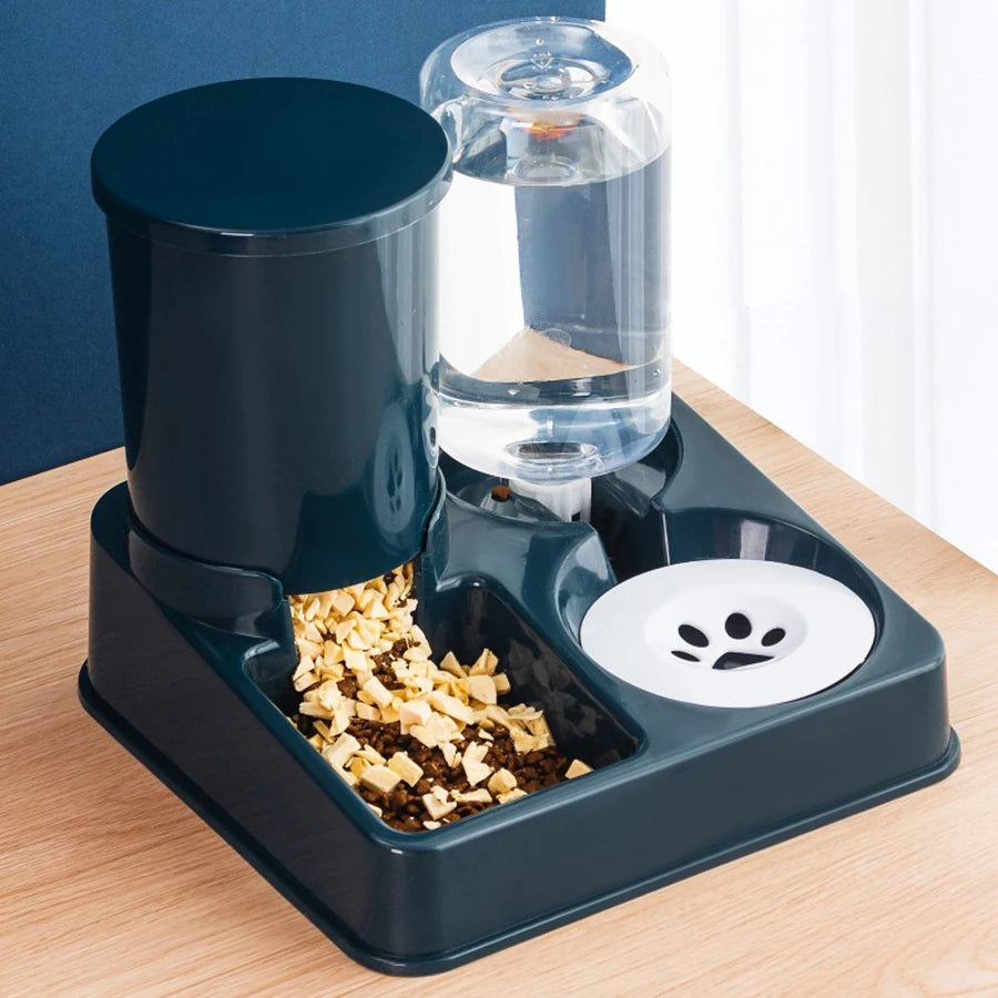 Pet Feeder Waterer Combo – Automatic Gravity Set