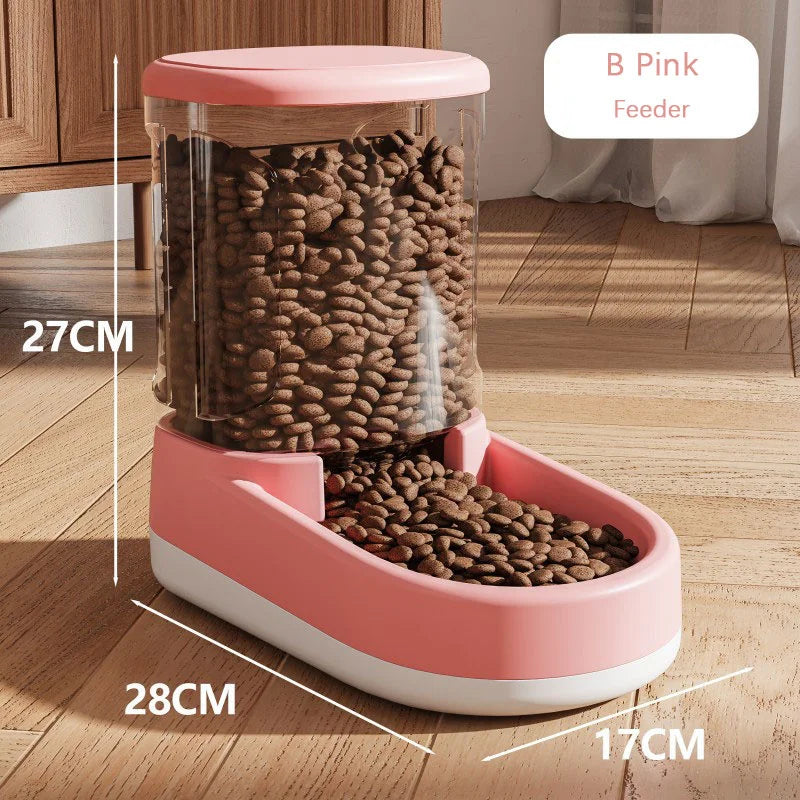 Dog & Cat Gravity Feeder with Water Bowl