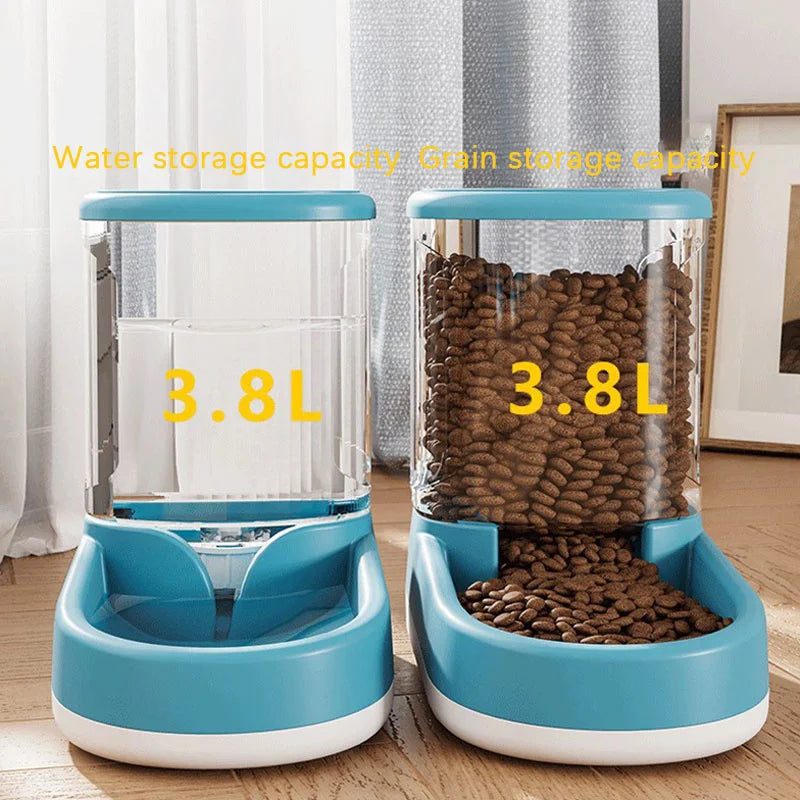Dog & Cat Gravity Feeder with Water Bowl