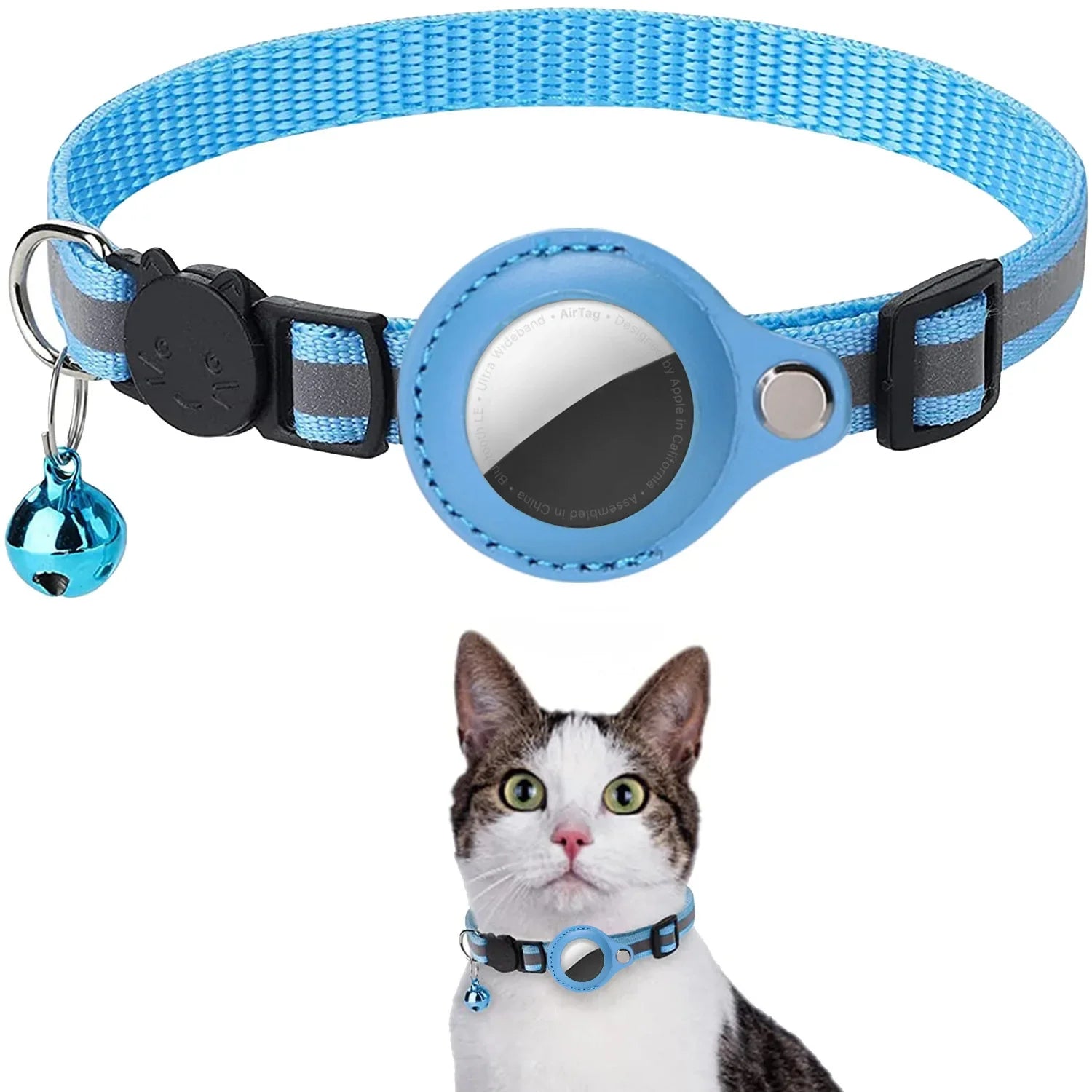 Reflective AirTag Cat Collar