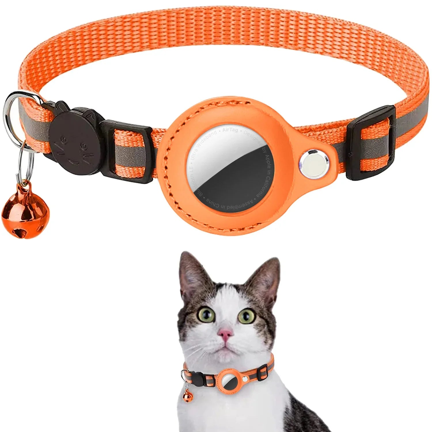Reflective AirTag Cat Collar