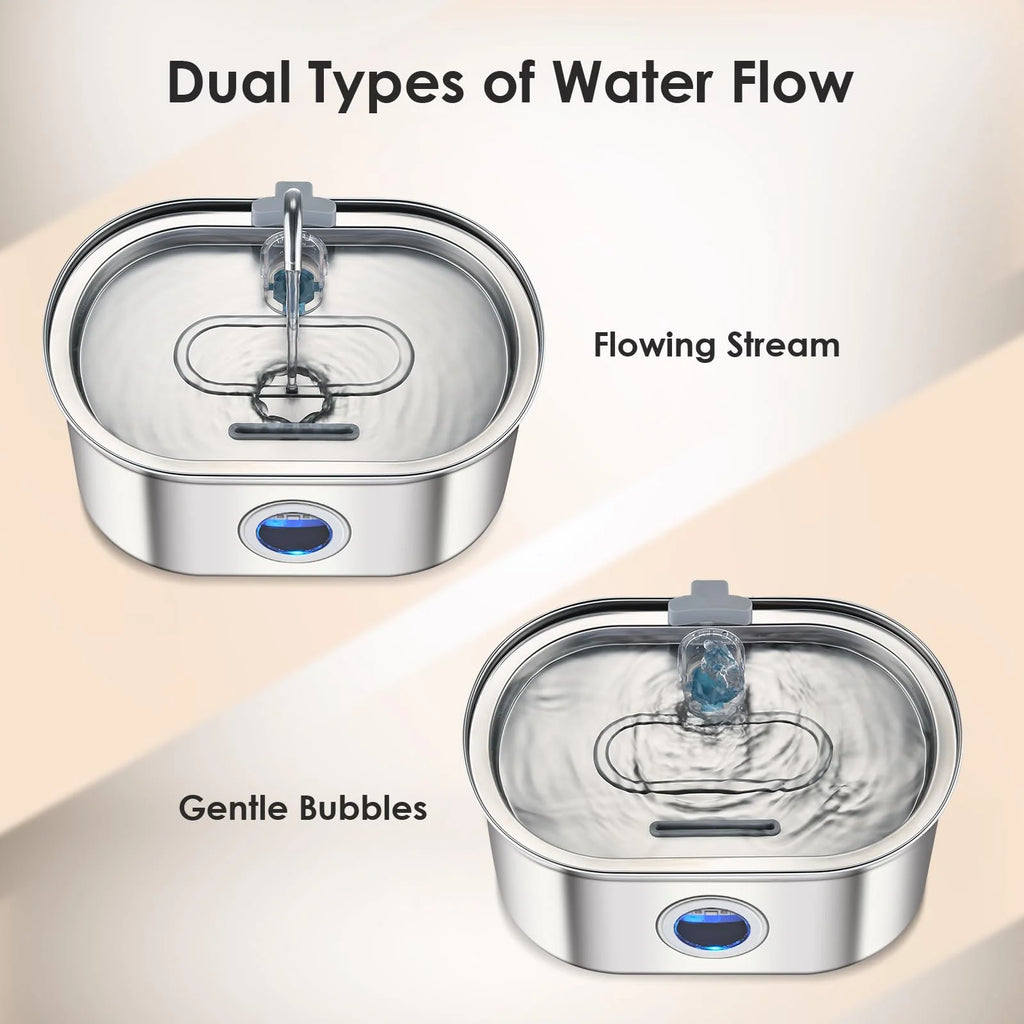 3.2L Stainless Steel Pet Water Dispenser