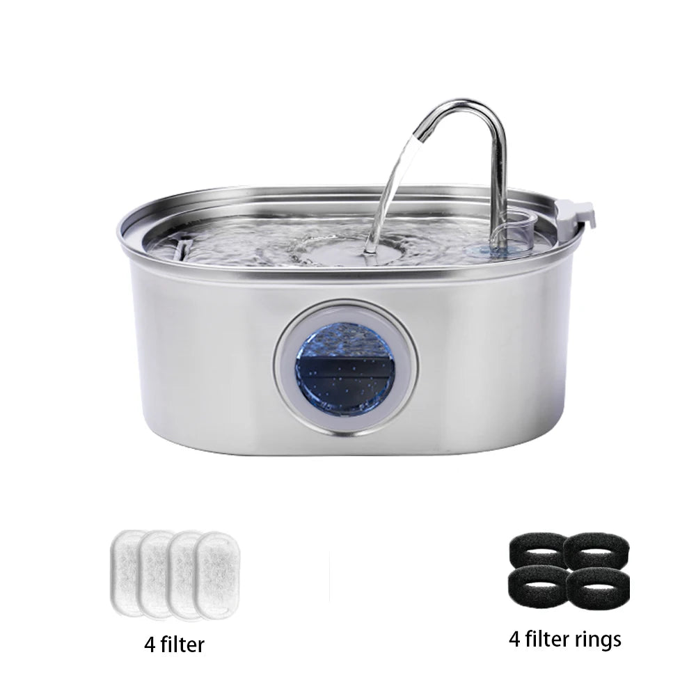 3.2L Stainless Steel Pet Water Dispenser