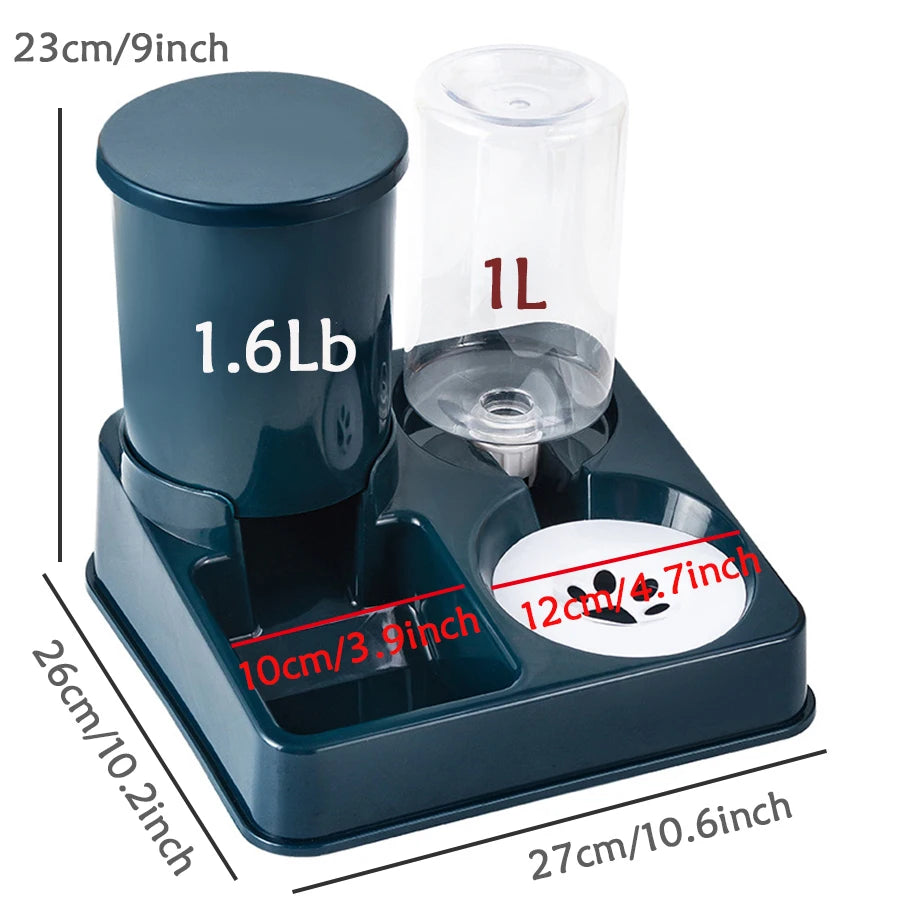 Pet Feeder Waterer Combo – Automatic Gravity Set