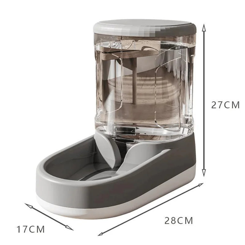Dog & Cat Gravity Feeder with Water Bowl
